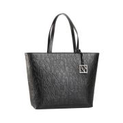 Armani Exchange Svart Shopper Väska Elegant Modern Black, Dam