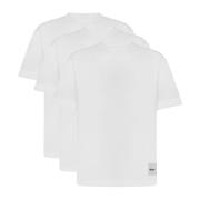 Jil Sander Logo Patch T-shirt Set Vit Blå White, Dam