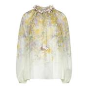 Zimmermann Natura Billow Blouse Multicolor, Dam