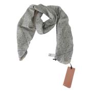 Ermanno Scervino Fantasy Print Bomullsscarf Gray, Dam