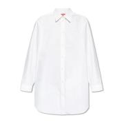 Diesel Skjortklänning `D-Dalis` White, Dam
