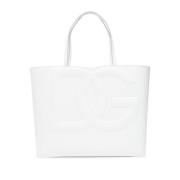 Dolce & Gabbana `DG Medium` shopper väska White, Dam