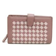 Bottega Veneta Vintage Pre-owned Laeder plnbcker Pink, Dam