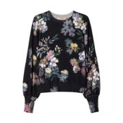 Twinset Blommigt Tryck Sweaters Multicolor, Dam