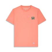 Redskins Tryckt Logot-shirt - Rosor Pink, Herr