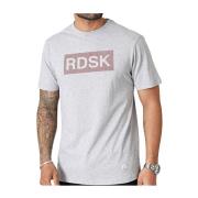 Redskins 3D Tryckt Logotyp T-shirt - Grå Gray, Herr