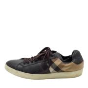 Burberry Vintage Pre-owned Canvas sneakers Black, Dam