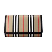 Burberry Icon Stripe Svart Crossbody Plånbok Väska Brown, Dam