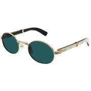 Cartier Stiliga solglasögon för män och kvinnor Green, Unisex