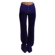 Just Cavalli Lila Corduroy Dambyxor Purple, Dam