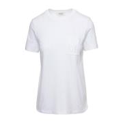 Max Mara Vit Lecito T-Shirt - Modern Stil White, Dam