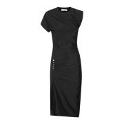 Paco Rabanne Elegant Midi Klänning Black, Dam