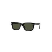 Persol Stiliga Unisex Solglasögon Acetat Kristall Black, Herr