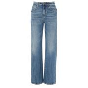 Pinko Vintage wide leg denim jeans Blue, Dam