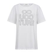 Co'Couture Oversize Tee med Smart Print White, Dam