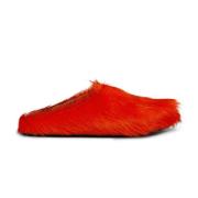 Marni Orange Läder Sandaler Slip-On Stil Orange, Herr