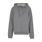 A.p.c. Grå Hoodie Sweater Standard Brodee Gray, Dam