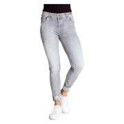 Zhrill Skinny Jeans Nova Grey Gray, Dam