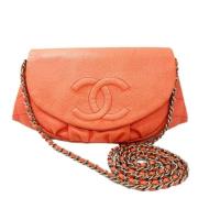 Chanel Vintage Pre-owned Laeder chanel-vskor Orange, Dam