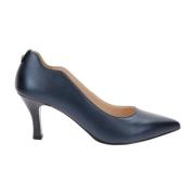 Nerogiardini Läderhögklackade skor för kvinnor Blue, Dam