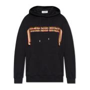 Lanvin Hoodie med logotyp Black, Herr