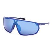 Adidas Matte Blue/Green Sunglasses Sp0092 Blue, Unisex