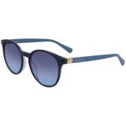 Longchamp Blå Ram Solglasögon Blue, Unisex