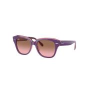 Ray-Ban State Street Jr Solglasögon Pink Gradient Purple, Unisex