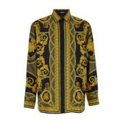 Versace Barocco Print Sidenskjorta Multicolor, Herr