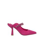 Alma EN Pena Kristall Slingback Sko Pink, Dam