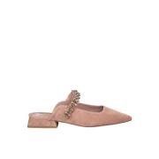 ALMA EN PENA Rhinestone Strap Mules Pink, Dam