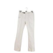 Gucci Vintage Pre-owned Bomull jeans White, Dam