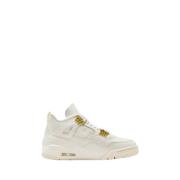 Jordan Metallic Gold Retro Sneakers White, Unisex