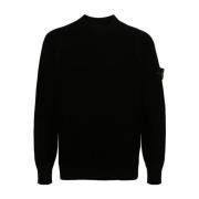 Stone Island Svart Sweatshirt Ss24 Black, Herr