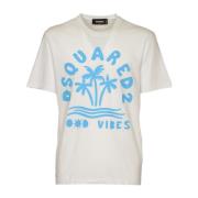 Dsquared2 Snygga T-shirts och Polos White, Herr