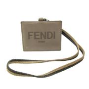 Fendi Vintage Pre-owned Laeder hem-och-kontorstillbehr Beige, Dam