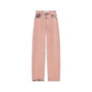 IRO Blush Pink Marble-Washed Carrot Jeans Pink, Dam