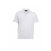 Herno Klassisk Polo Skjorta för Män White, Herr