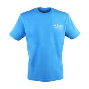Saint Barth Padel Club Bomull T-shirt Blå Blue, Herr