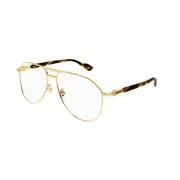 Gucci Guld Transparent Solglasögon Gg1220S Yellow, Unisex