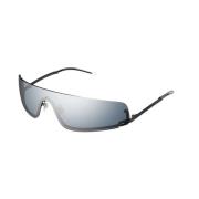 Gucci Stiliga svarta solglasögon med grå linser Black, Unisex