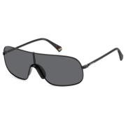 Polaroid Matte Black/Grey Sunglasses Black, Unisex