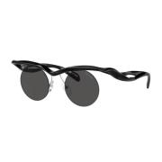 Prada Runda Ultralätta Solglasögon Morph Stil Black, Unisex