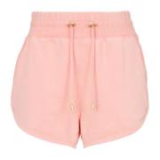Balmain Shorts med vintage broderi Pink, Dam