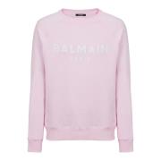 Balmain Paris tryckt sweatshirt Pink, Herr