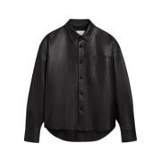 Ami Paris Lambskin Skjorta Black, Herr