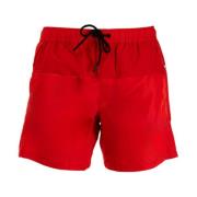 Bikkembergs Röda Logga Badshorts Red, Herr