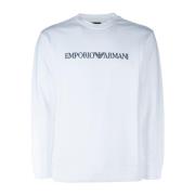 Emporio Armani Snygga Sweatshirts för Män White, Herr
