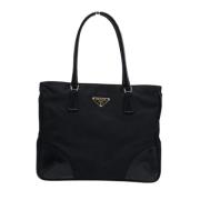 Prada Vintage Pre-owned Tyg prada-vskor Black, Dam