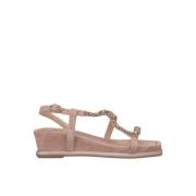 Alma EN Pena Glitter Kilklack Sandal med Strassband Pink, Dam
